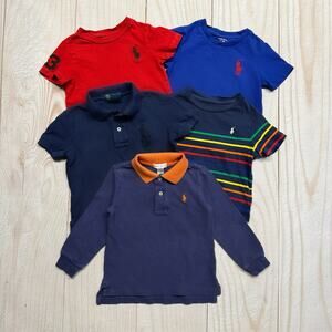 Polo Ralph Lauren Toddler Boy's Size 24M/2T T-Shirt Collared Polo Shirt Lot of 5